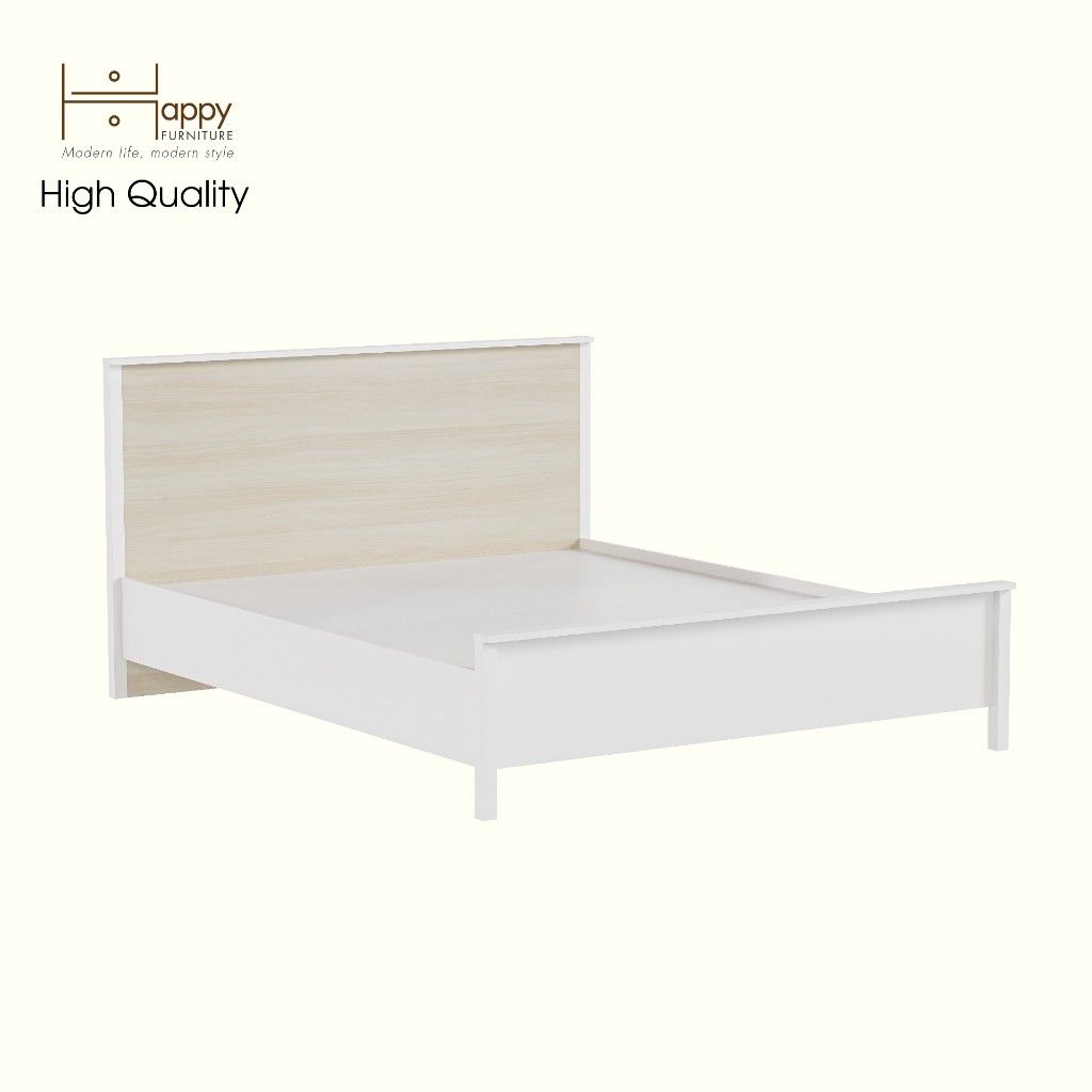 HAPPY FURNITURE , Giường ngủ MOKA, GNG_218 GNG_219 GNG_220 GNG_221 , 210cm x 36cm DxRxC