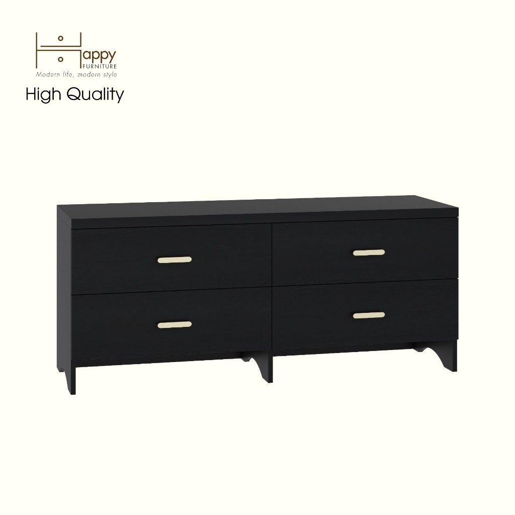 HAPPY FURNITURE , Tủ lưu trữ 6 ngăn kéo - CHEVY, THK_266 , 140cm x 45cm x 60cm DxRxC