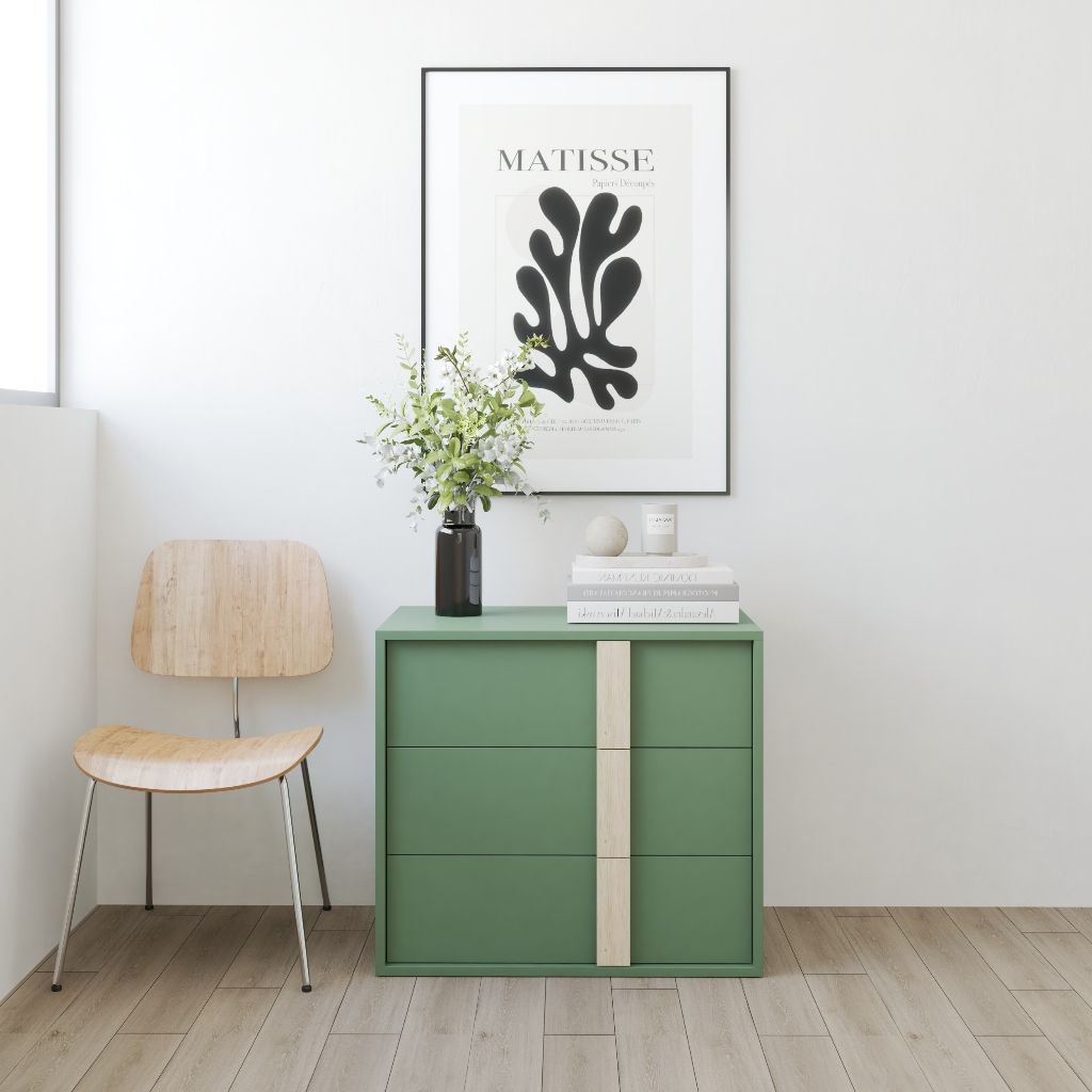HAPPY FURNITURE , Tủ lưu trữ 3 ngăn kéo - SPACE, THK_283 , 70cm x 45cm x 62cm DxRxC