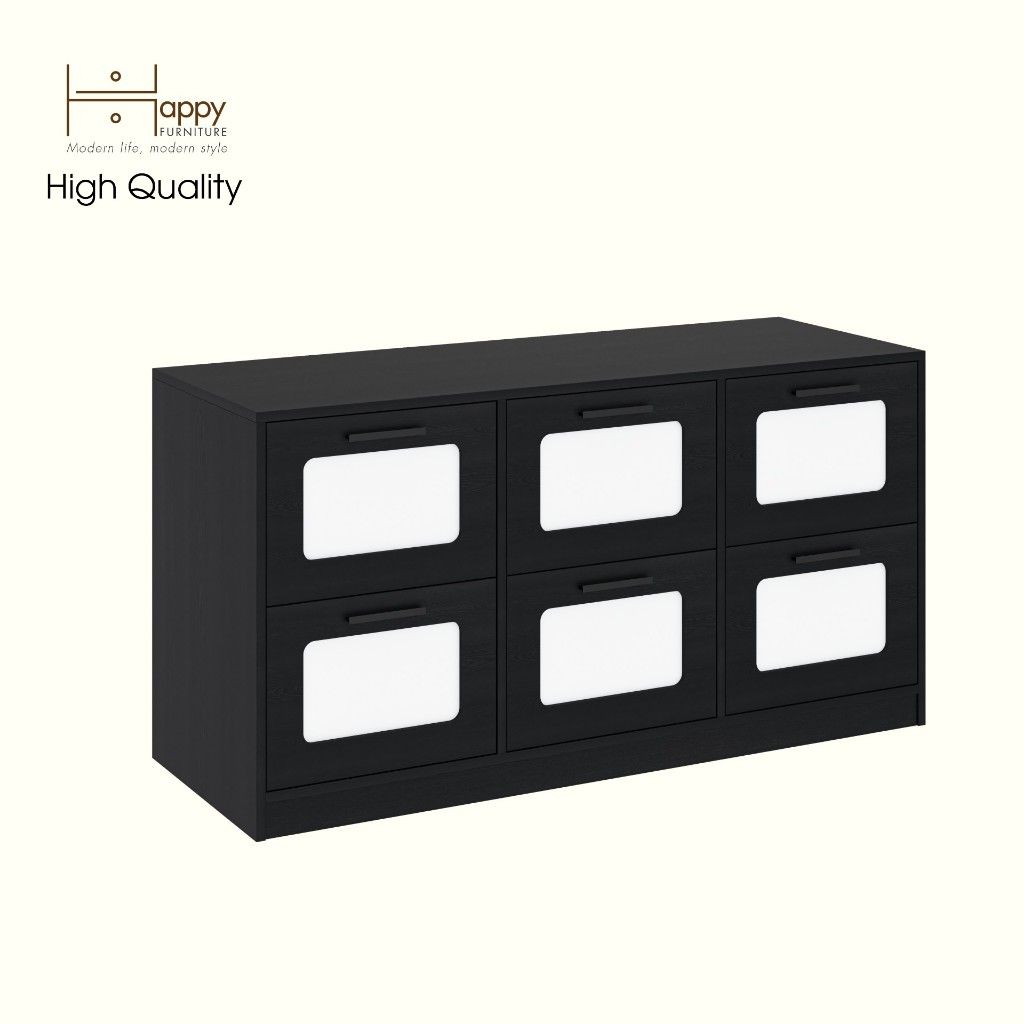 HAPPY FURNITURE , Tủ lưu trữ 4 ngăn kéo - TASY ,THK_318 , 134cm x 50cm x 70cm DxRxC