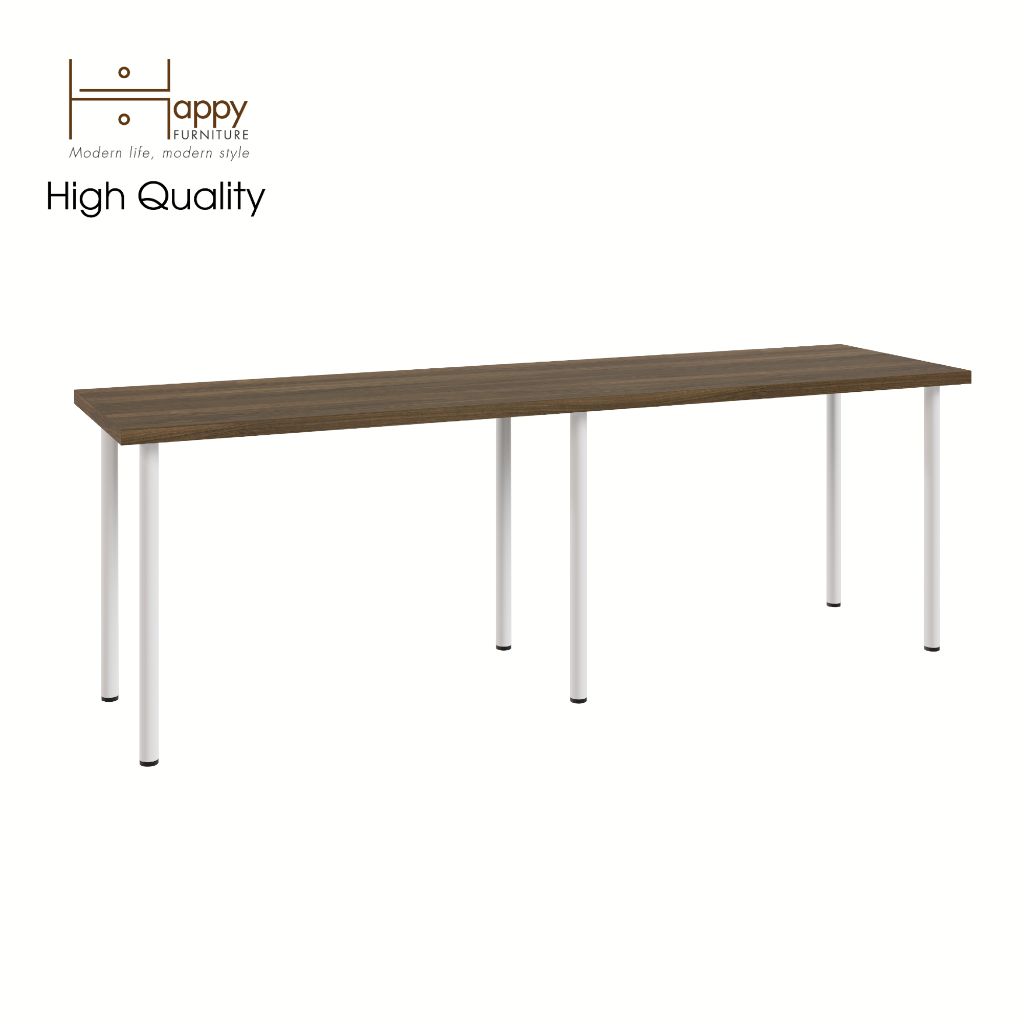 HAPPY FURNITURE , Bàn làm việc 6 chân sắt - LIDA , BAN_017 BAN_018 BAN_019 , 60x73cm , sâu x cao