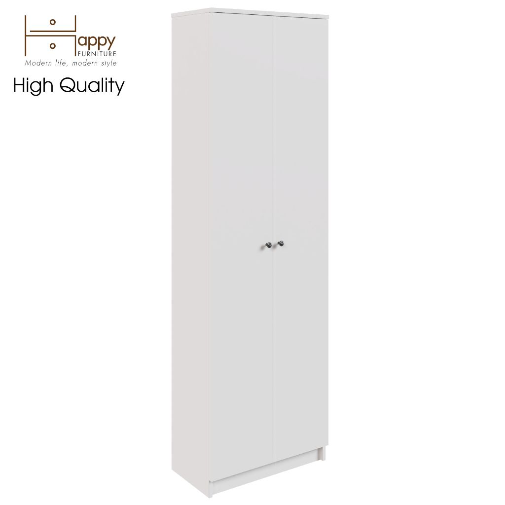 HAPPY FURNITURE , kệ sách 6 tầng 2 cửa mở - CATY , KSA_004 , 60cm x 30cm x 189cm