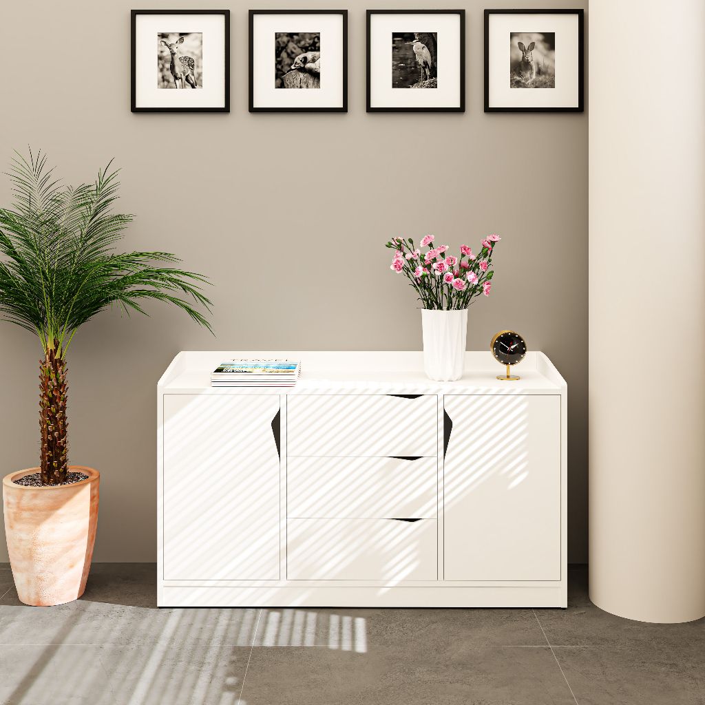 HAPPY FURNITURE , Tủ lưu trữ 2 cánh mở - WINNI , TCM_153 , 120cm x 40cm x 70cm