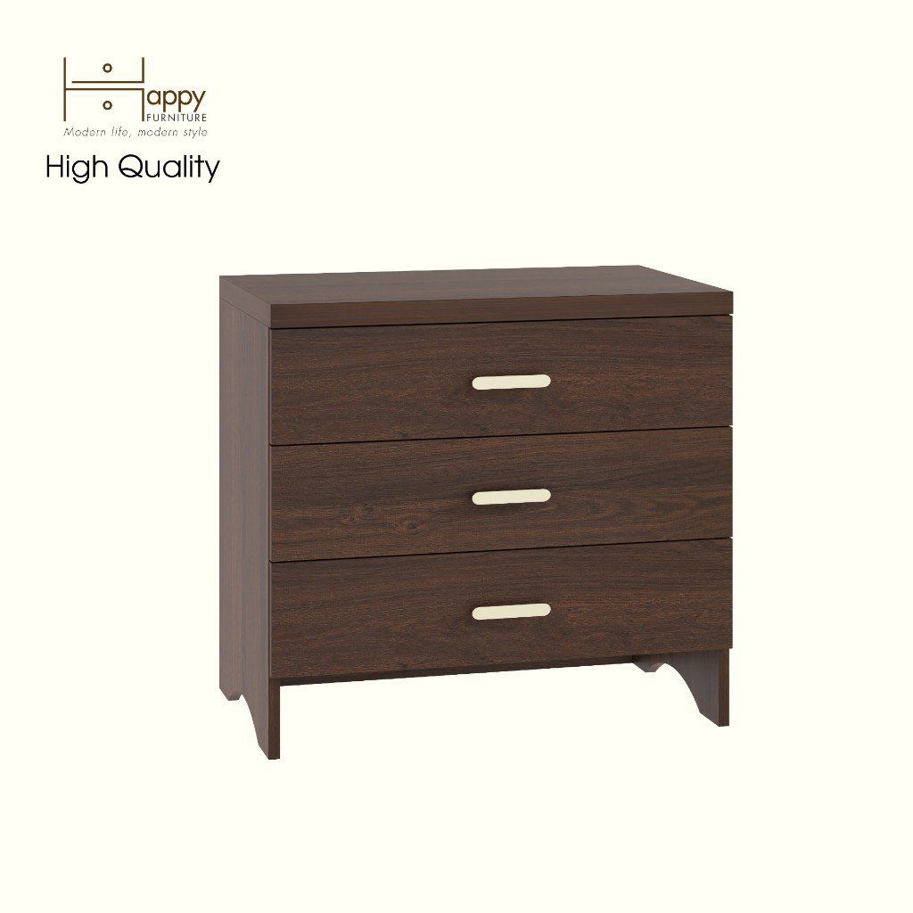 HAPPY FURNITURE , Tủ lưu trữ 3 ngăn kéo - CHEVY, THK_262 , 70cm x 45cm x 65cm DxRxC