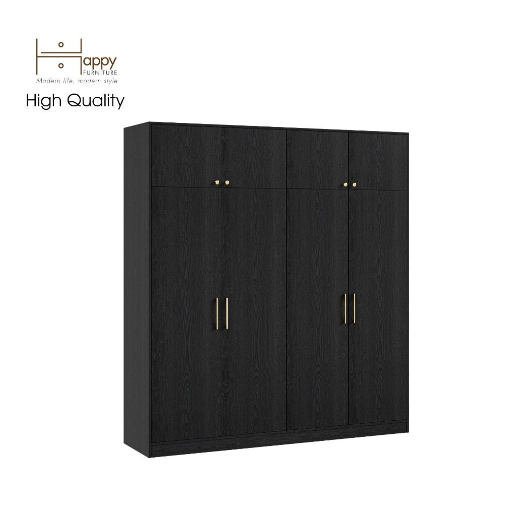 HAPPY FURNITURE , Tủ quần áo 2mx2m2 - ELEGANT , TCM_047 , 200cm x 54cm x 220cm