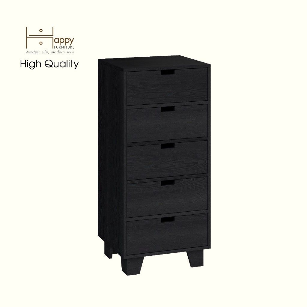 HAPPY FURNITURE , ALVA - Tủ lưu trữ 5 ngăn kéo , THK_229 , 50cm x 45cm x 110cm DxRxC