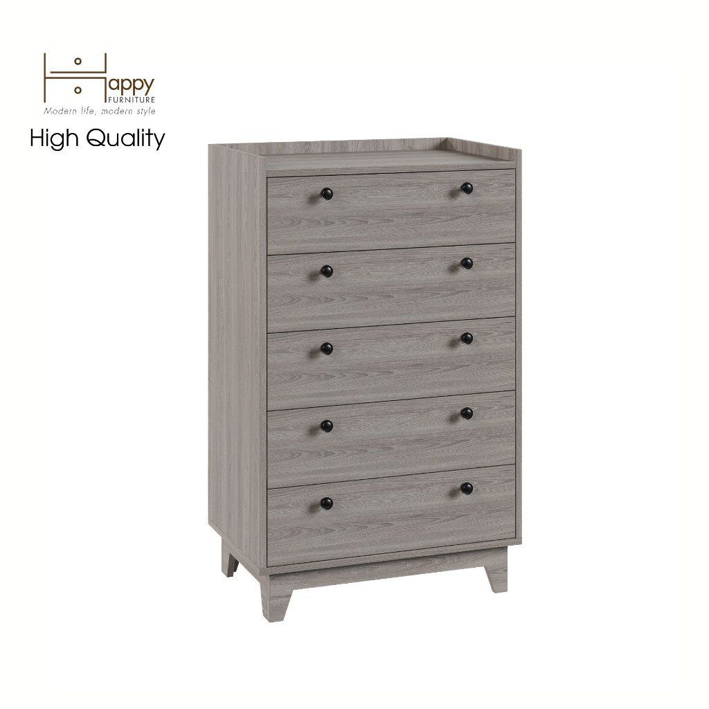 HAPPY FURNITURE , Tủ đựng đồ 5 ngăn kéo - KINA , THK_071 , 68cm x 45cm x 110cm