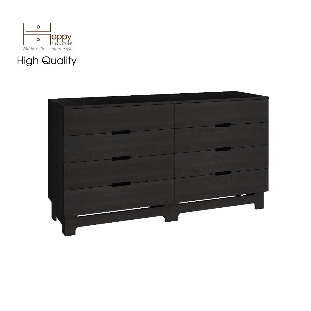 HAPPY FURNITURE , Tủ lưu trữ 8 ngăn kéo - MOLLY , THK_109 , 160cm x 45cm x 86cm