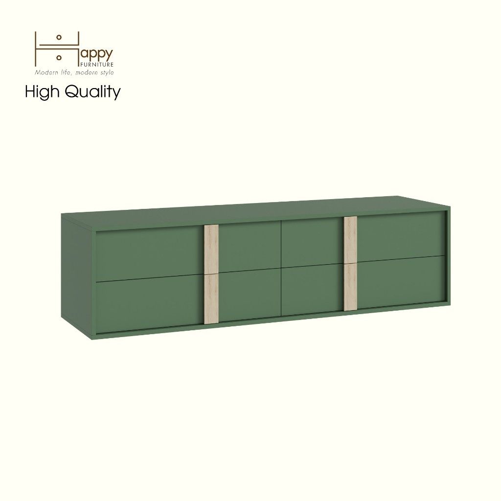 HAPPY FURNITURE , Tủ lưu trữ 4 ngăn kéo - SPACE, THK_281 , 160cm x 45cm x 43cm DxRxC