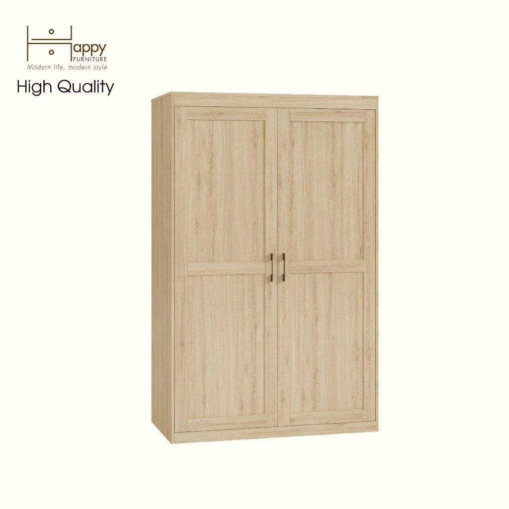 HAPPY FURNITURE , Tủ quần áo 2 cánh mở - SCANDINA , TCM_097 , 120cm x 59cm x 190cm