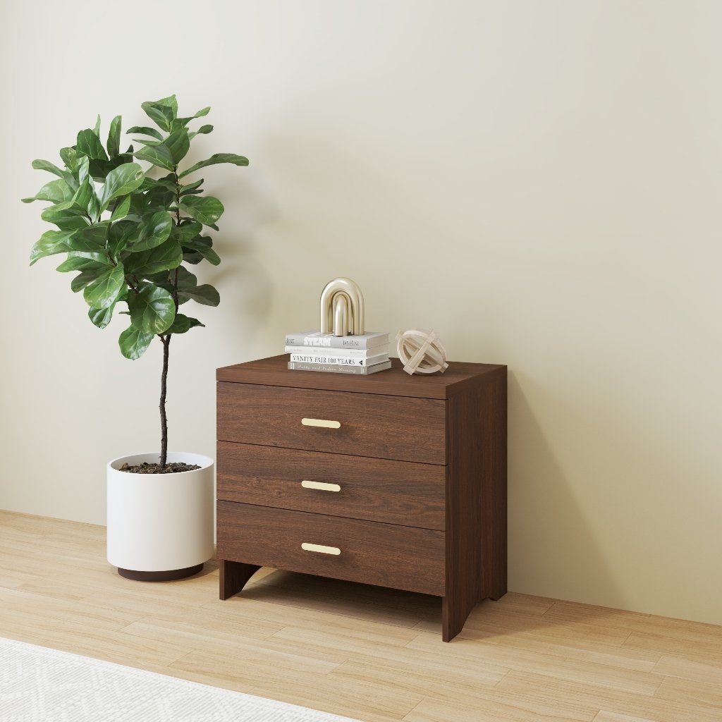 HAPPY FURNITURE , Tủ lưu trữ 3 ngăn kéo - CHEVY, THK_262 , 70cm x 45cm x 65cm DxRxC