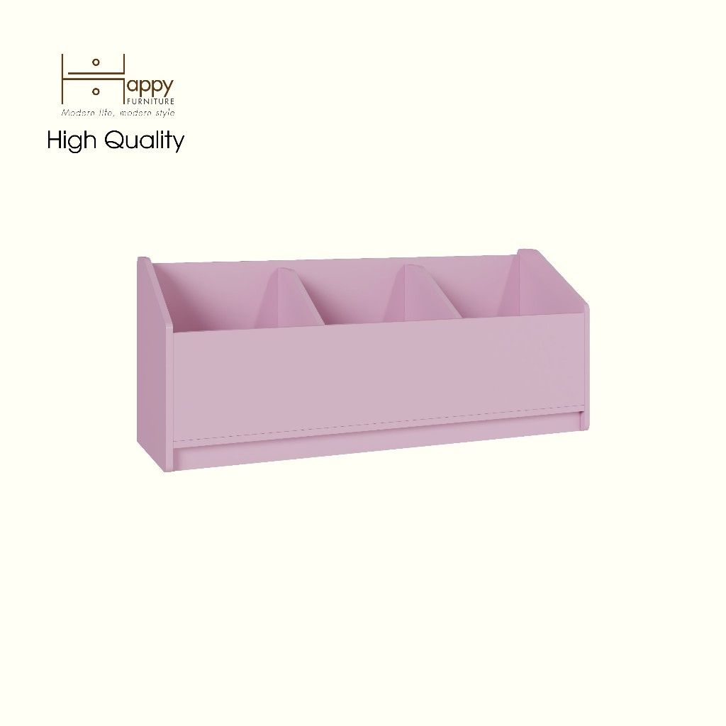 HAPPY FURNITURE , Thùng lưu trữ 3 ngăn cho trẻ em - KID , TLT_005 , 120cm x 36cm x 50cm