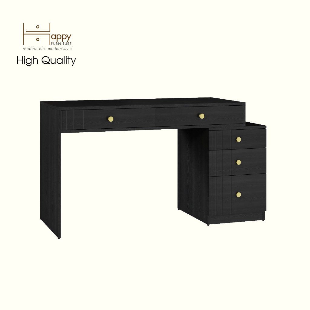 HAPPY FURNITURE , Bàn làm việc 5 ngăn kéo - JOVIE , BAN_084 , 120cm x 50cm x 75cm