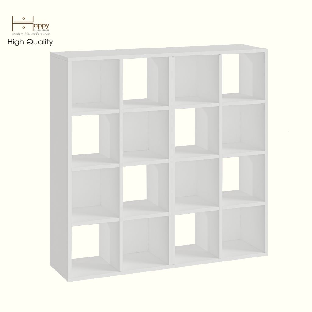 HAPPY FURNITURE , COMBO 2 kệ sách 8 ngăn - CHANN, KSA_110 , 108cm x 28cm x 106cm DxRxC