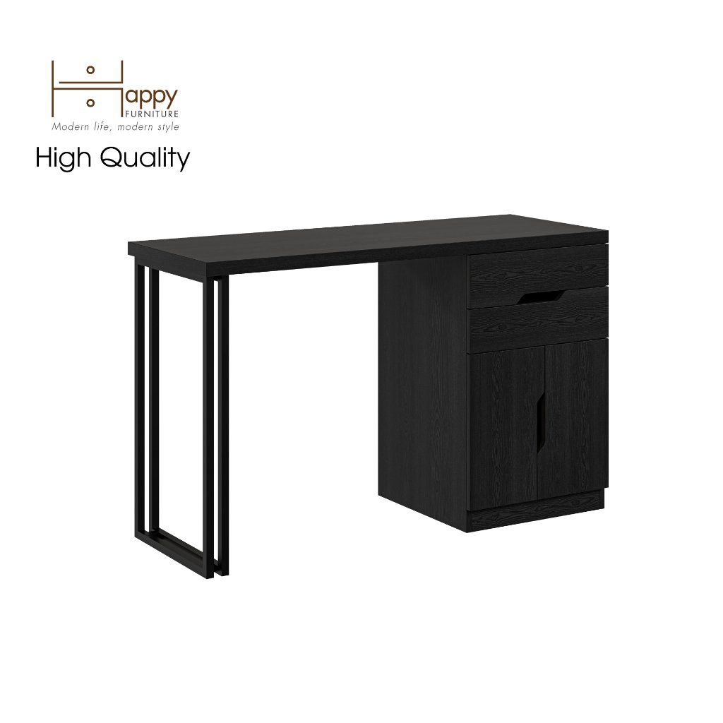 HAPPY FURNITURE , Bàn trang điểm chân sắt - DASH , BAN_029 , 120cm x 45cm x75cm