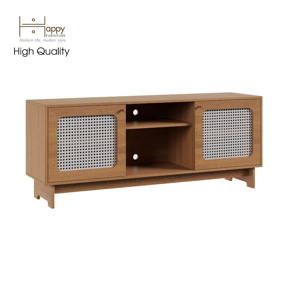 HAPPY FURNITURE , Kệ TV 2 cửa mở - MEYDAN , KTV_014 , 160cm x 42cm x 65cm