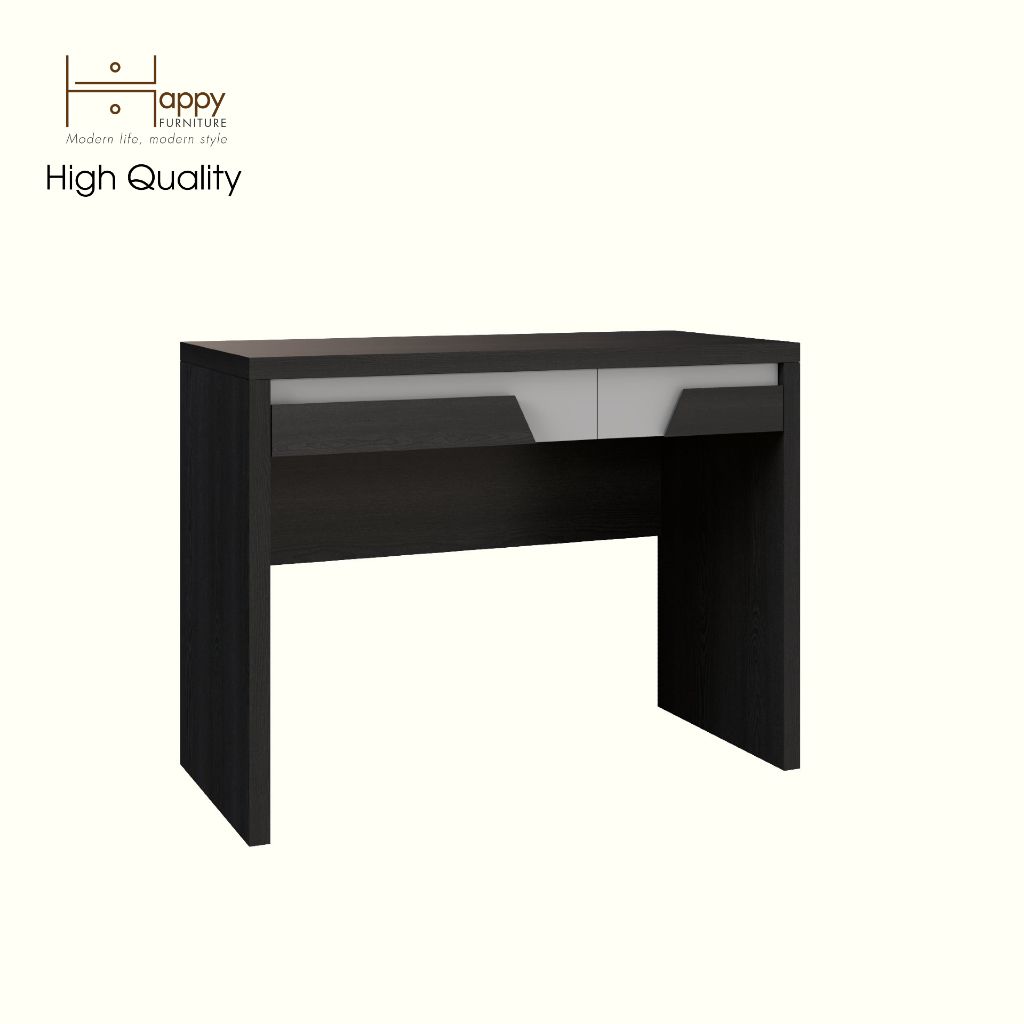 HAPPY FURNITURE , Bàn trang điểm 2 ngăn kéo - PONIX , BAN_066 , 100cm x 45cm x 75cm