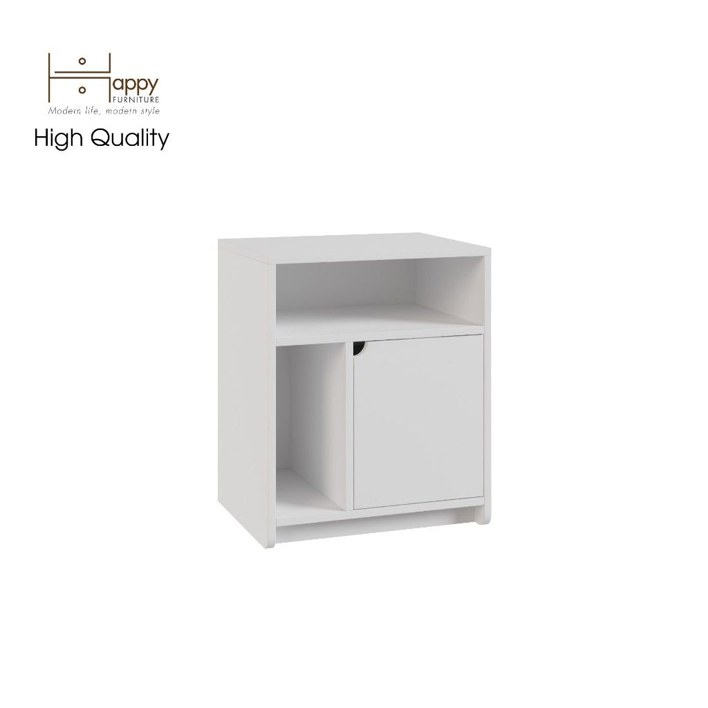 HAPPY FURNITURE , Táp đầu giường 3 ngăn - CIRCLE , TCM_067 , 50cm x 40cm x 60cm