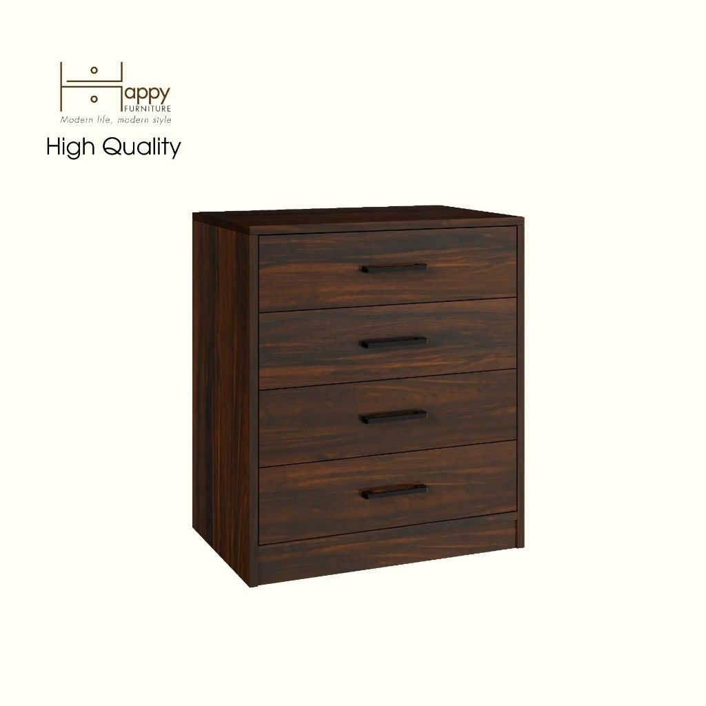 HAPPY FURNITURE , HEINEE - Tủ lưu trữ 4 ngăn kéo, THK_232 , 60cm x 40cm x 69cm DxRxC, sản phẩm phổ thông