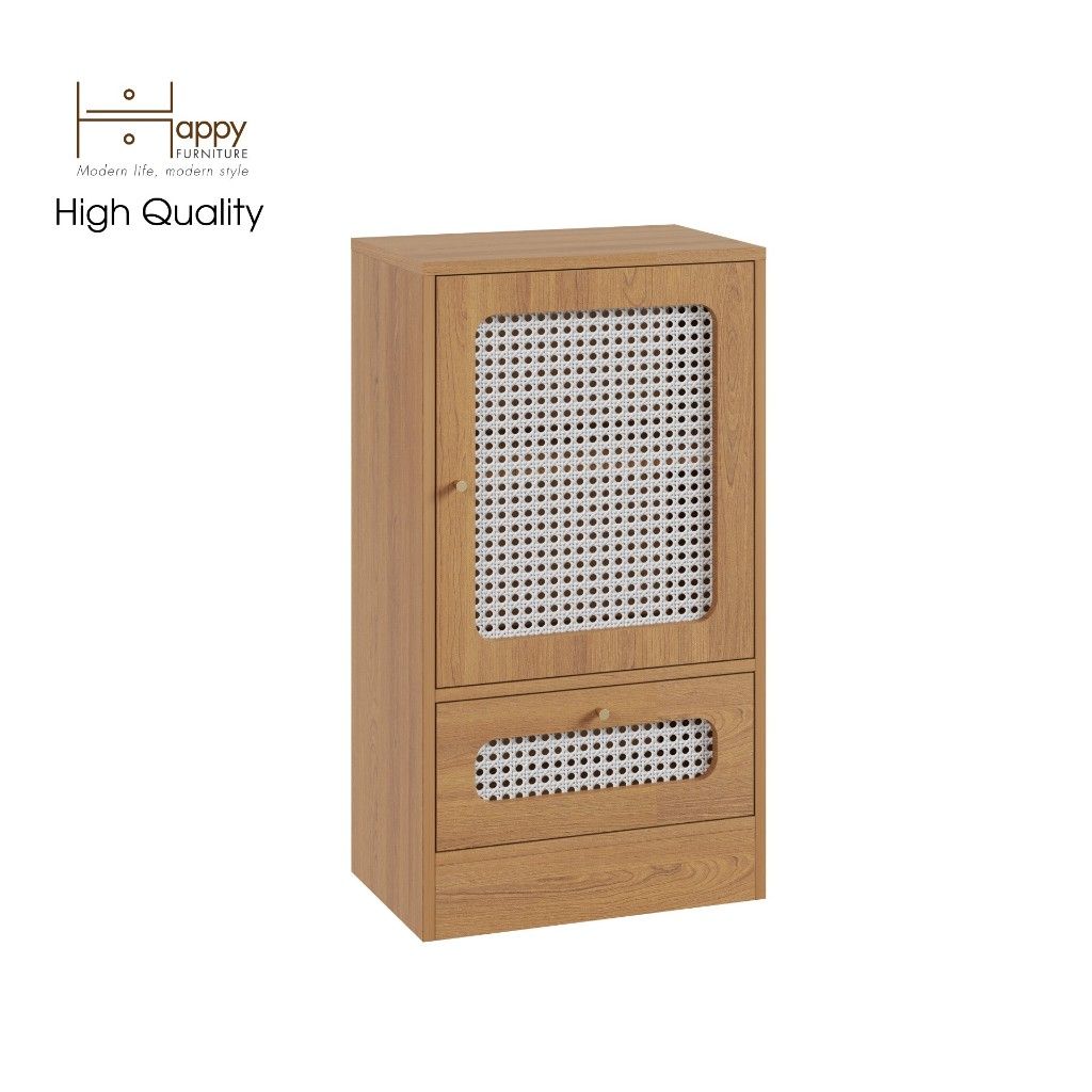 HAPPY FURNITURE , Tủ đựng đồ cánh mây - MEYDAN , TCM_049 , 50cm x 32cm x 90cm