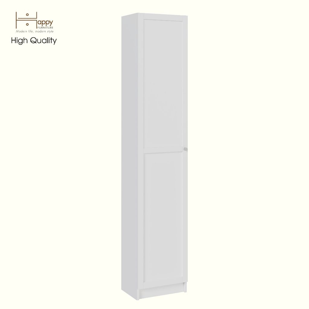 HAPPY FURNITURE , Kệ sách 6 tầng 1 cửa mở - CATY , KSA_053 , 40cm x 30cm x 202cm