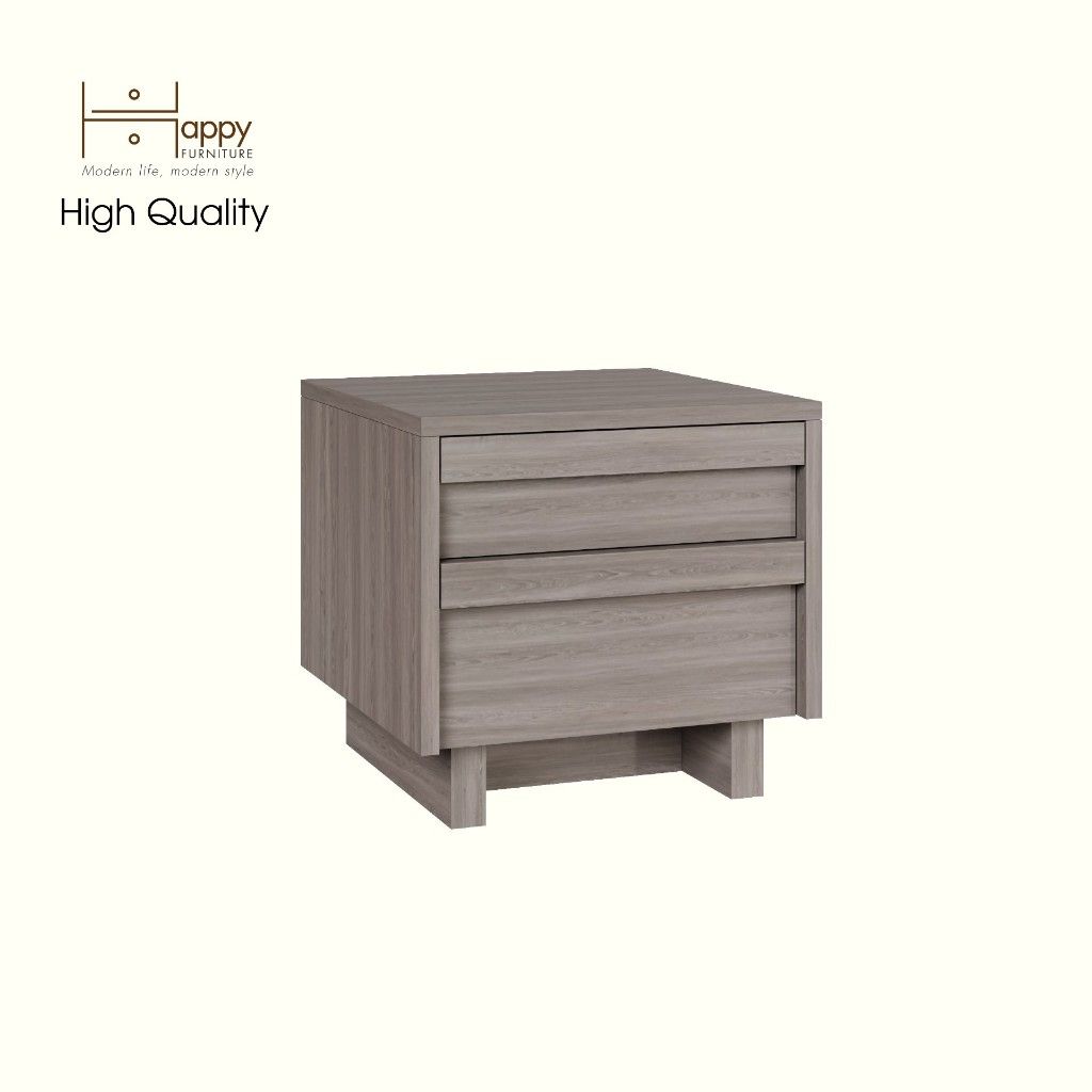 HAPPY FURNITURE , Táp đầu giường 2 ngăn kéo - MAVIS , THK_142 , 40cm x 40cm x 38cm