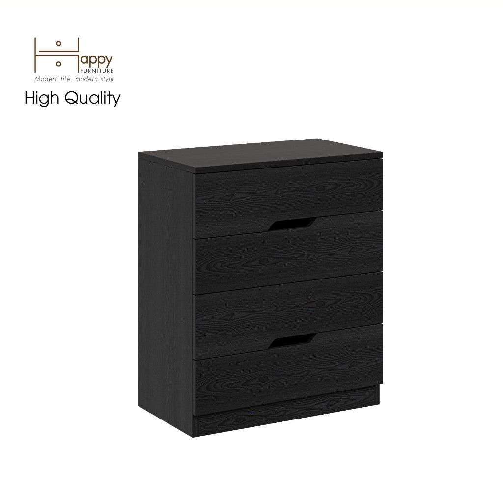 HAPPY FURNITURE , Tủ đựng đồ 4 ngăn kéo - DASH , THK_055 , 60cm x 35cm x 72cm