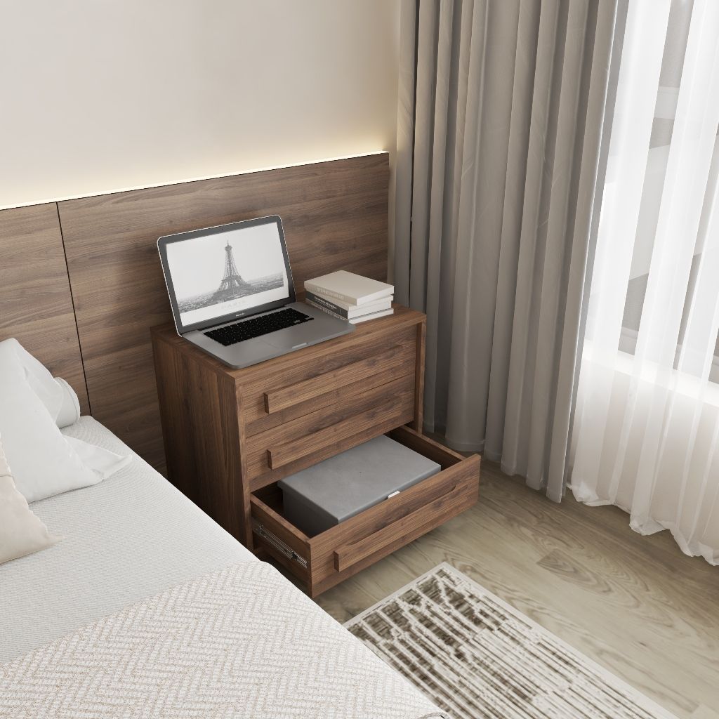 HAPPY FURNITURE , Tủ lưu trữ 3 ngăn kéo - RUBEL, THK_254 , 60cm x 40cm x 55cm DxRxC
