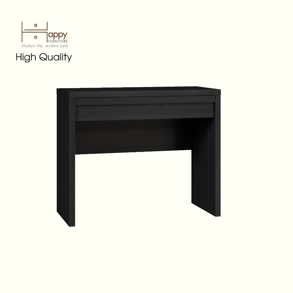 HAPPY FURNITURE , Bàn trang điểm 1 ngăn kéo - MAVIS , BAN_081 , 90cm x 45cm x 75cm