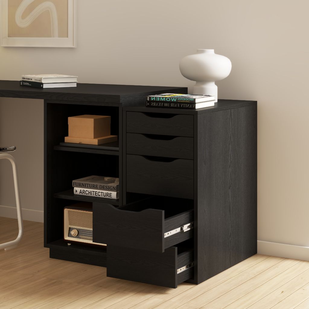 HAPPY FURNITURE , Tủ lưu trữ 5 ngăn kéo - LILY , THK_052 , 36cm x 58cm x 70cm