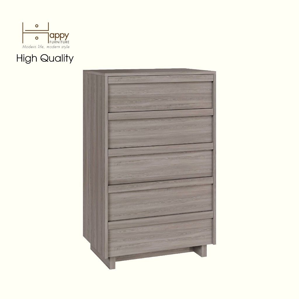 HAPPY FURNITURE , Tủ đựng đồ 5 ngăn kéo - MAVIS , THK_144 , 70cm x 45cm x112cm
