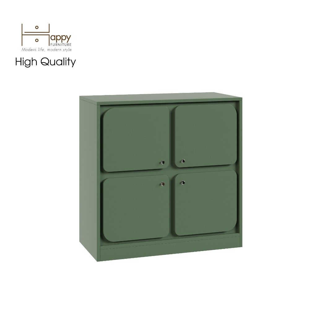 HAPPY FURNITURE , Tủ lưu trữ 4 cánh mở - SWEETY , TCM_061 , 82cm x 40cm x 82cm