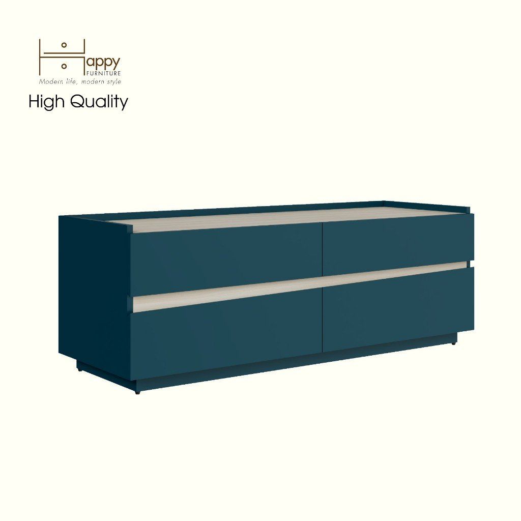 HAPPY FURNITURE , Tủ đựng đồ 4 ngăn kéo - VIGGO , THK_161 , 120x40x42cm