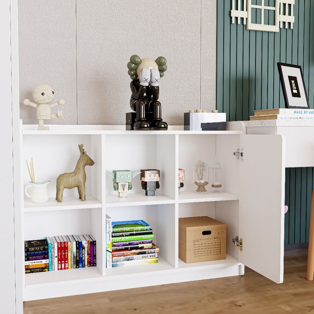 HAPPY FURNITURE, Tủ lưu trữ cho trẻ em - KID, TLT_008, 110cm x 32cm x 80cm