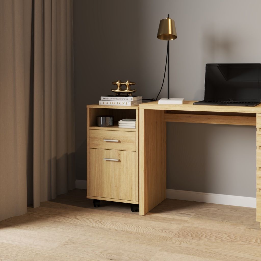 HAPPY FURNITURE , Tủ đựng hồ sơ 3 ngăn - COMFEE , THK_020 , 40cm x 40cm x 66cm
