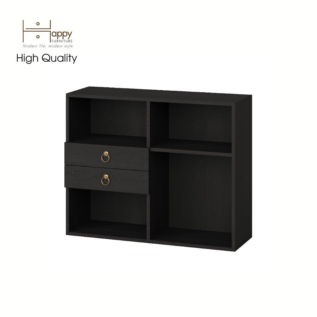 HAPPY FURNITURE , Tủ trang trí 2 hộc kéo - WESLEY , THK_047 , 90cm x 30cm x 72cm
