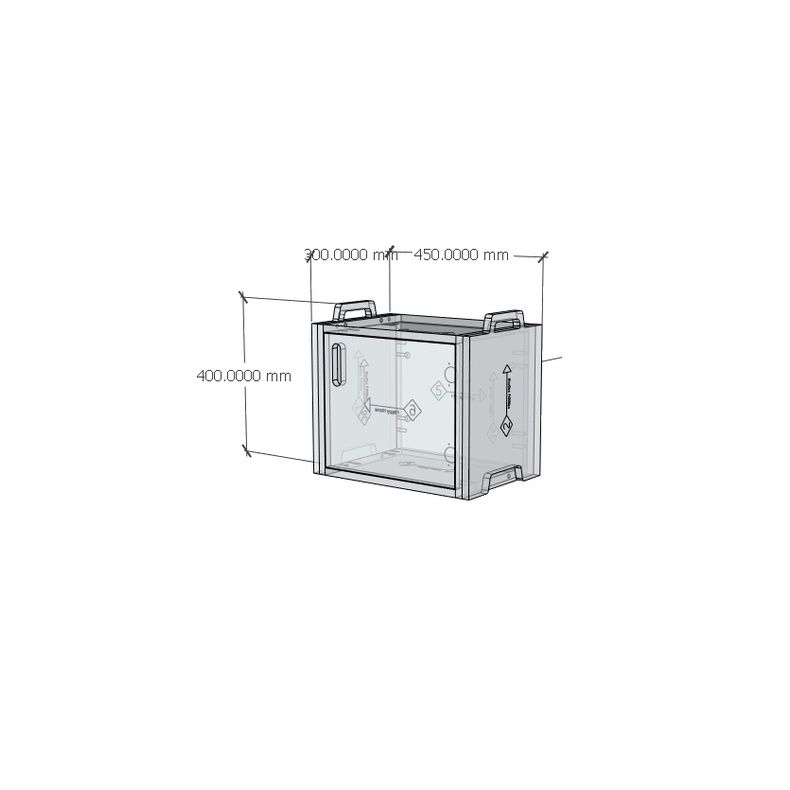 HAPPY FURNITURE , Gỗ tự nhiên , Táp đầu giường 1 cửa mở gỗ Plywood - GAMOR , TCM_203 , 45cm x 30cm x 40cm DxRxC