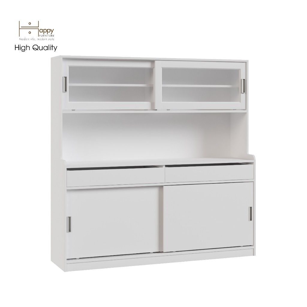 HAPPY FURNITURE , Kệ lưu trữ nhà bếp - LUCA , TCL_013 , 160cm x 42cm x 160cm