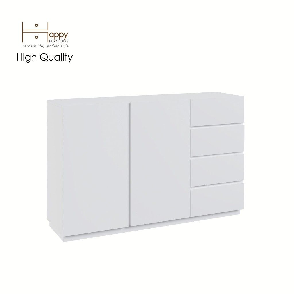 HAPPY FURNITURE , Tủ đựng đồ nhiều ngăn - MACRO , TCM_015 , 150cm x 42cm x 95cm