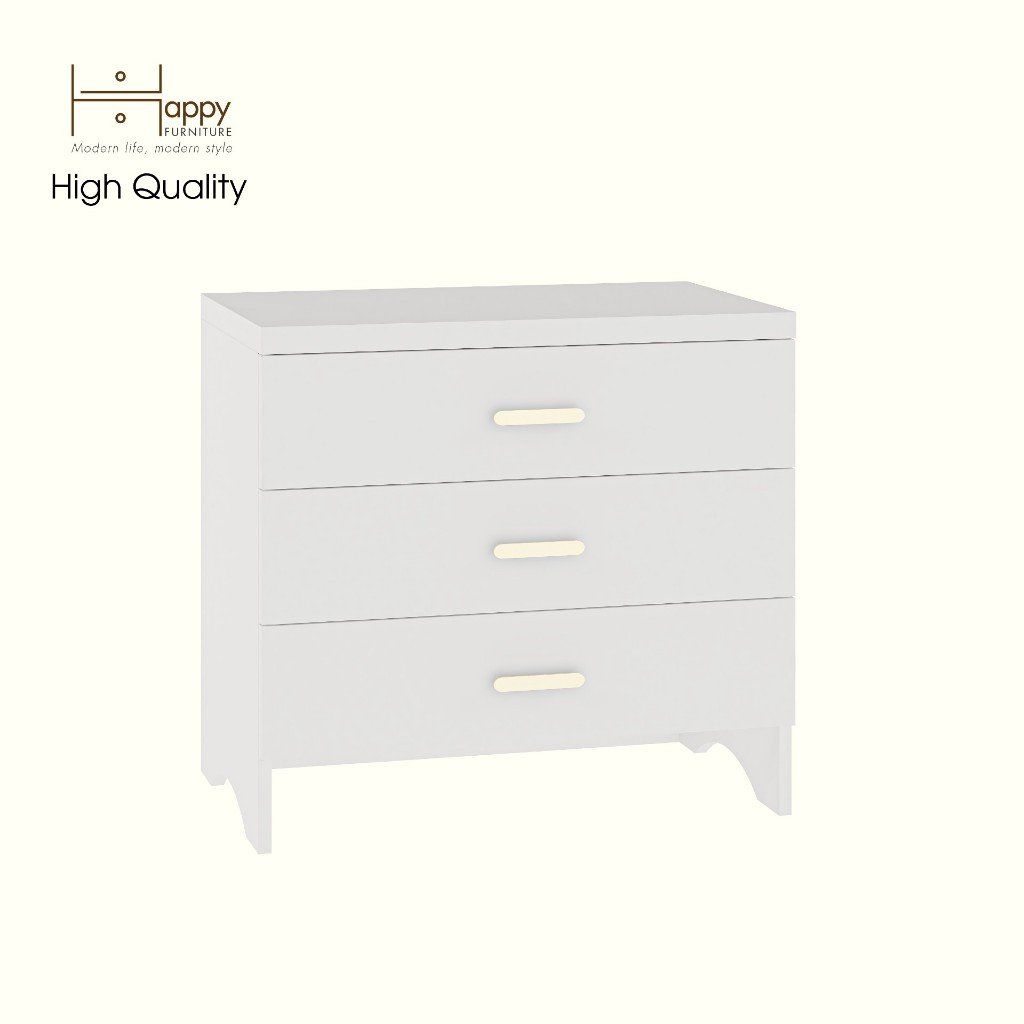 HAPPY FURNITURE , Tủ lưu trữ 3 ngăn kéo - CHEVY, THK_262 , 70cm x 45cm x 65cm DxRxC