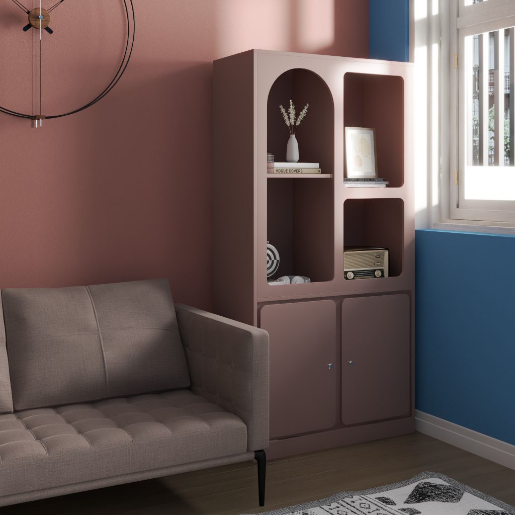 HAPPY FURNITURE , Tủ lưu trữ nhiều ngăn - SWEETY , TCM_065 , 90cm x 40cm x 180cm