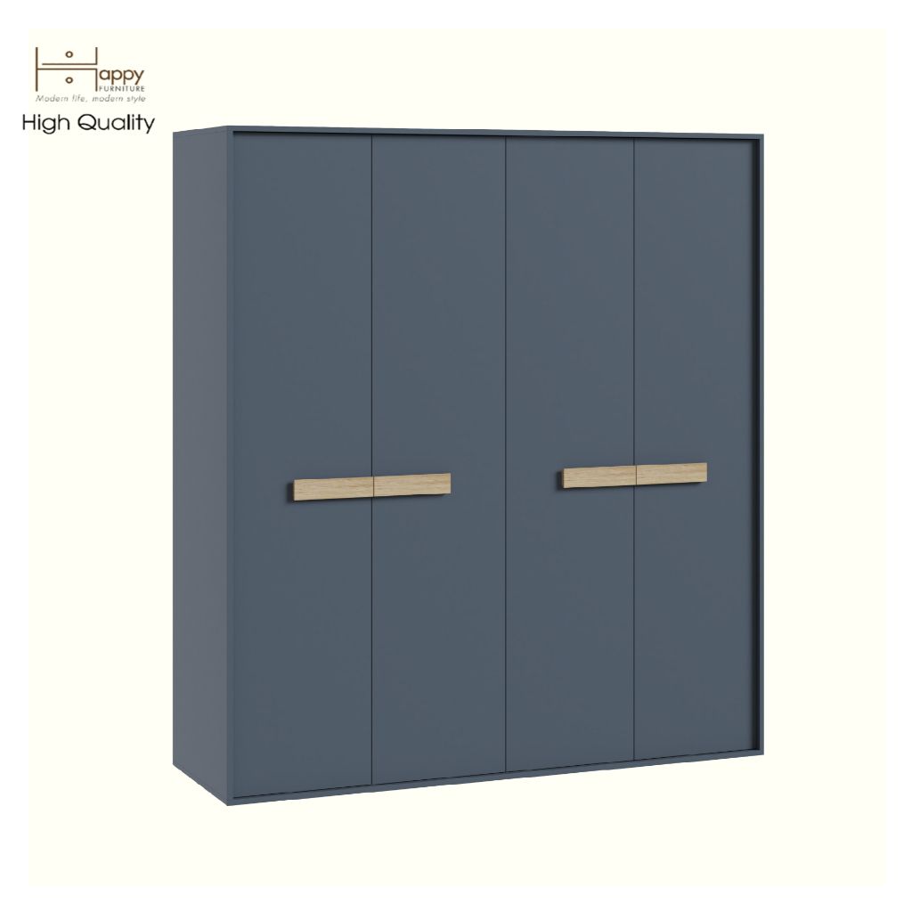 HAPPY FURNITURE , Tủ quần áo 4 cửa mở - SPACE, TCM_241 , 180cm x 59cm x 200cm DxRxC