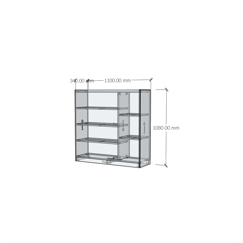 HAPPY FURNITURE , Gỗ tự nhiên , Tủ lưu trữ 7 ngăn - GAMZE , TLT_017 , 110cm x 34cm x 108cm
