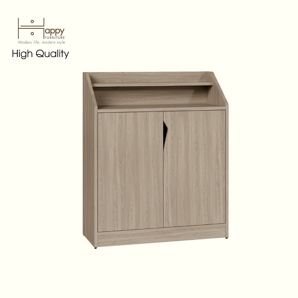HAPPY FURNITURE, Tủ giày 2 cánh mở - WINNI , TCM_155 , 74cm x 34cm x 90cm