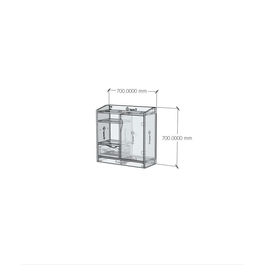 HAPPY FURNITURE , Tủ lưu trữ 1 cánh mở - WINNI , TCM_154 , 70cm x 28cm x 70cm