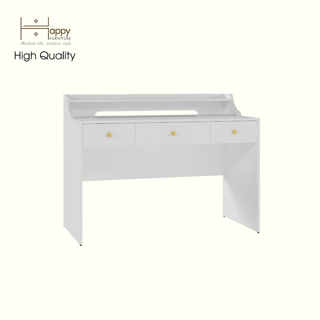 HAPPY FURNITURE , Bàn làm việc 3 ngăn kéo - NERIS , BAN_075 , 120cm x 59cm x 90cm