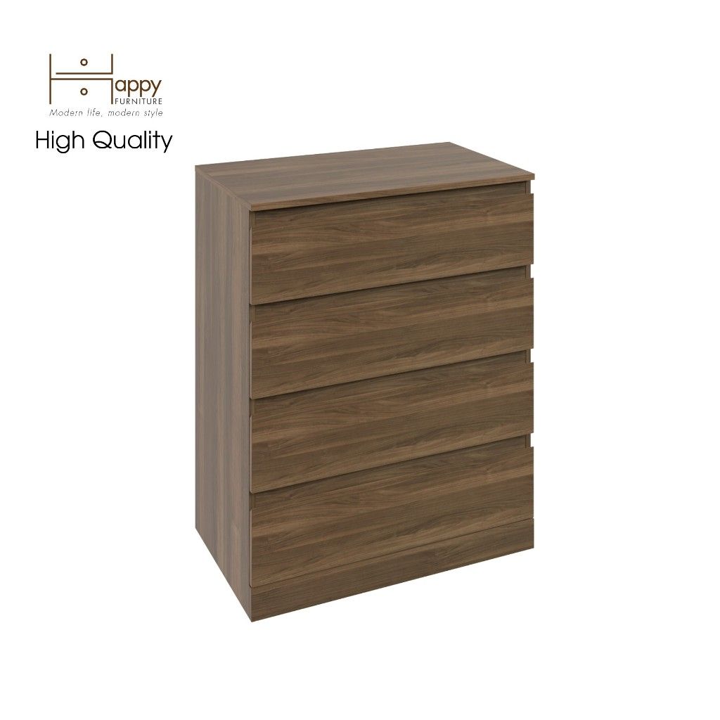 HAPPY FURNITURE , Tủ 4 ngăn kéo - DOOBIE , THK_005 , 80cm x 48cm x 101cm