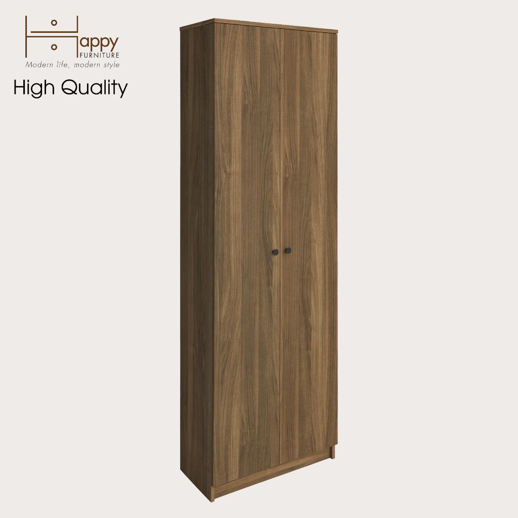 HAPPY FURNITURE , kệ sách 6 tầng 2 cửa mở - CATY , KSA_004 , 60cm x 30cm x 189cm