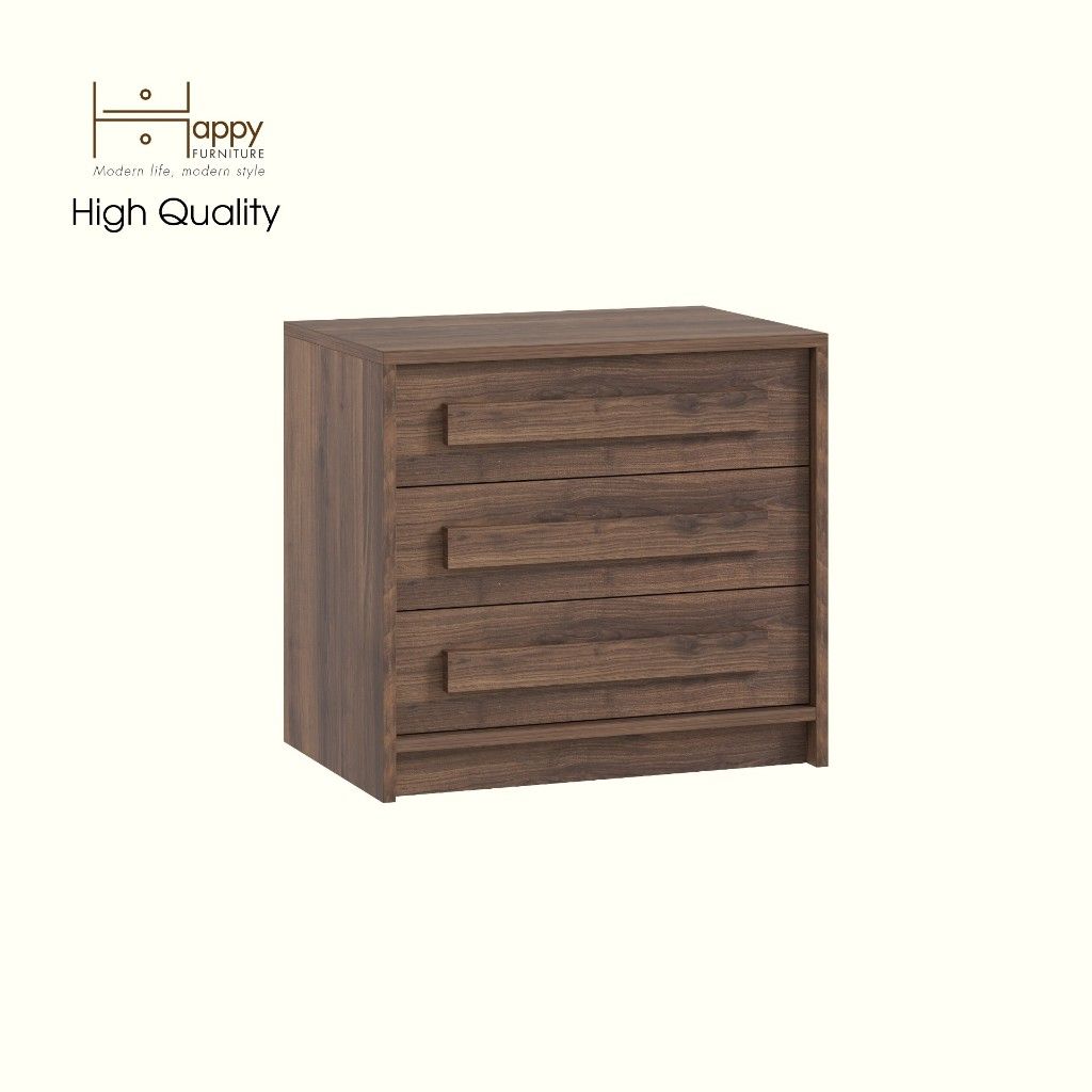 HAPPY FURNITURE , Tủ lưu trữ 3 ngăn kéo - RUBEL, THK_254 , 60cm x 40cm x 55cm DxRxC
