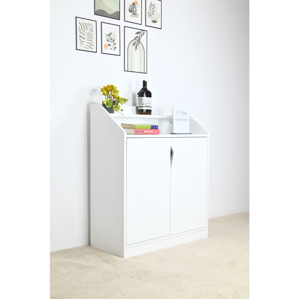 HAPPY FURNITURE, Tủ giày 2 cánh mở - WINNI , TCM_155 , 74cm x 34cm x 90cm